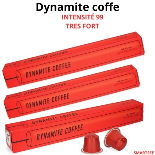 Les capsules de café « Dynamite Coffee » (Kaffekapslen) 30 capsules
